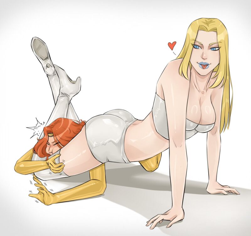 Image for the Tweet beginning: Envy Jean🥹
#Emmafrost #Jeangrey #xmen 